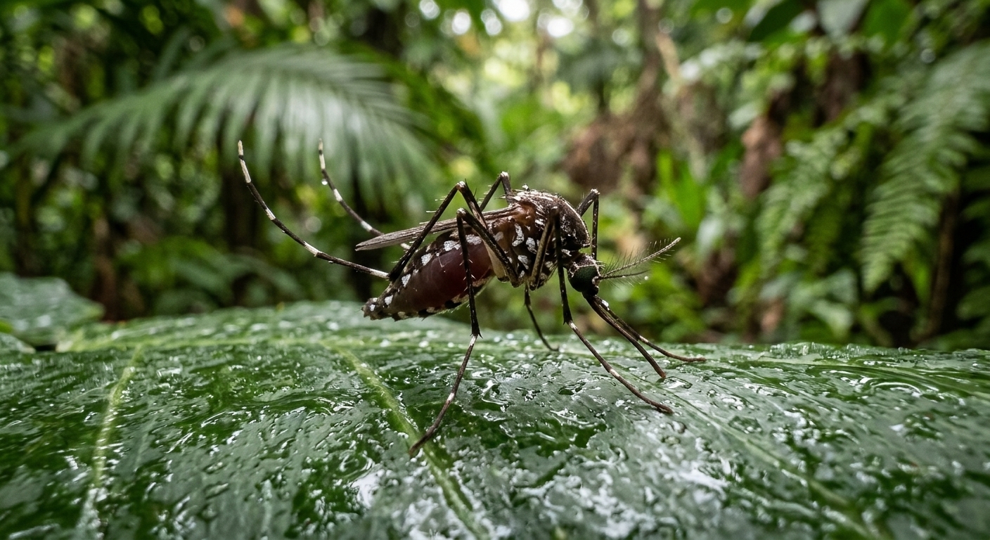 Mosquito en ambiente tropical de Cartagena